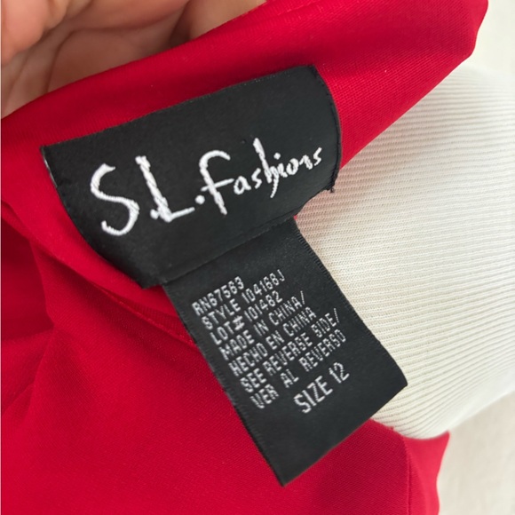 Wrap swing ruffle SL Fashions Scarlet Mini Dress - Picture 5 of 8